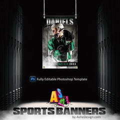 2'x3' Multi Sport Banner - Our House Sports Template For Photoshop