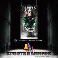 2'x4' Multi Sport Banner - Our House Sports Template For Photoshop