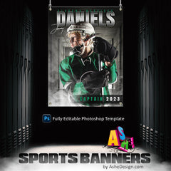 3'x4' Multi Sport Banner - Our House Sports Template For Photoshop