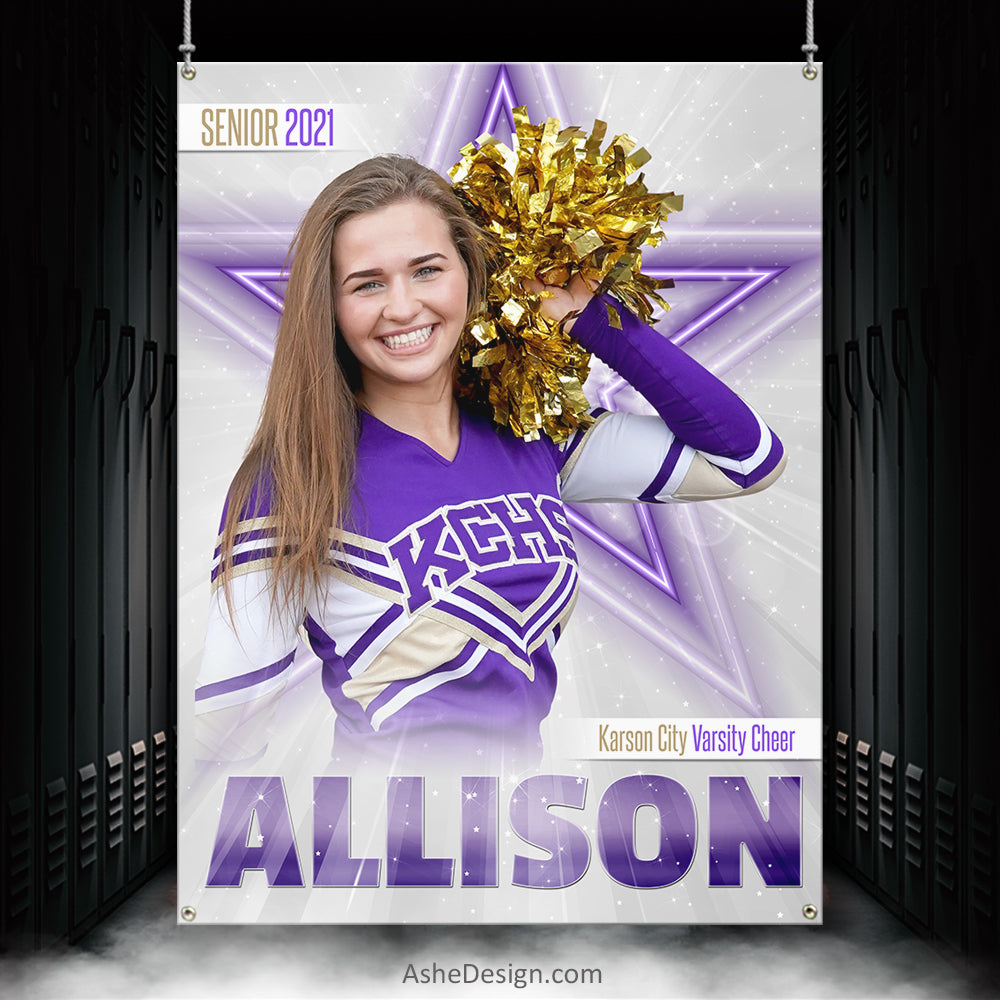 3x4 Amped Sports Banner - Stardust Cheer