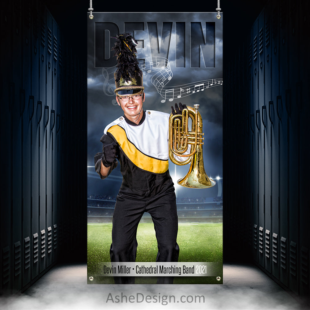 3x6 Amped Sports Banner - Stormy Lights Marching Band