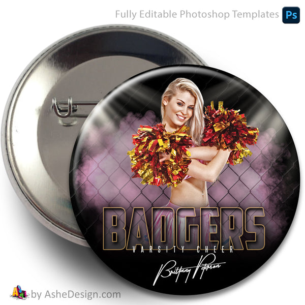 Sports Button - Multisport Photoshop Template Fenced In