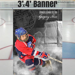 3x4 Amped Sports Banner - Dream Weaver Hockey