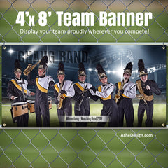 Amped Sports Team Banner 4'x8' - Stormy Lights Marching Band
