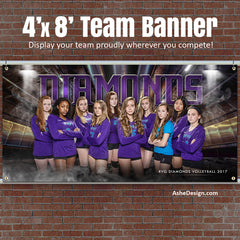 4'x8' Multi Sport Team Banner - Underground Sports Template For Photoshop