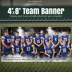 4'x8' Multi Sport Team Banner - Suit Up Sports Template For Photoshop