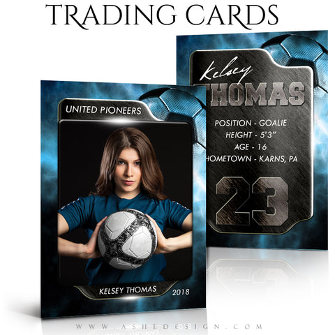 Ashe Design Sports Trading Cards - Electric Explosion Soccer