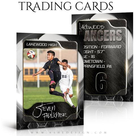 Ashe Design Sports Trading Cards - Honeycomb Soccer