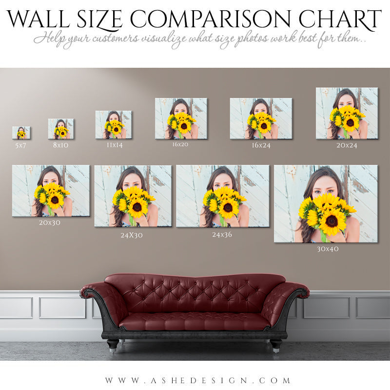 Ashe-Design - Wall Display Guide- Size Comparison Chart - Landscape