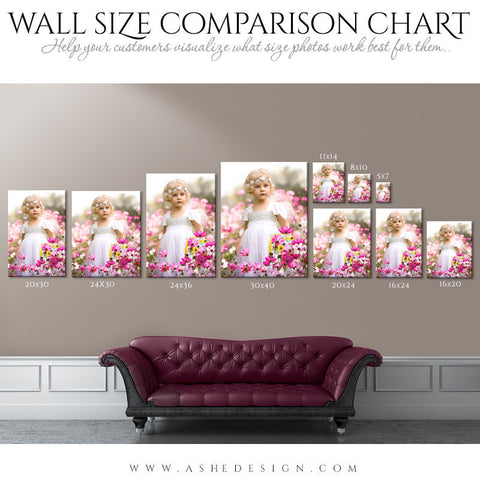 Ashe-Design - Wall Display Guide- Size Comparison Chart-Portrait