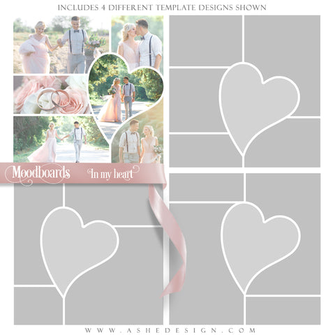 Ashe Design 12x12 Moodboards Instagram Blog Wedding Valentine Engagement