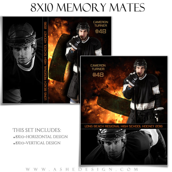 Sports Memory Mates 8x10 - Backdraft Hockey