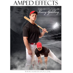 Amped Effects - Dream Weaver Baseball Poster Template For Photoshop