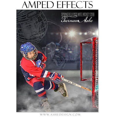 Ashe Design 16x20 Amped Effects Poster - Dreamweaver - Ice Hockey