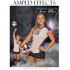 Amped Effects - Dream Weaver Volleyball Poster Template For Photoshop