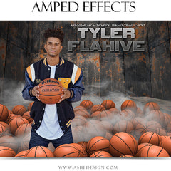 Amped Effects - Pile Up Basketball Sports Poster Template For Photoshop