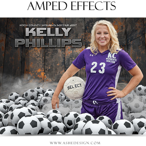 Ashe Design 16x20 Amped Effects Poster - Pile Up - Soccer