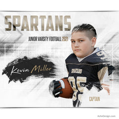 Amped Effects - Painted Football Poster Template For Photoshop