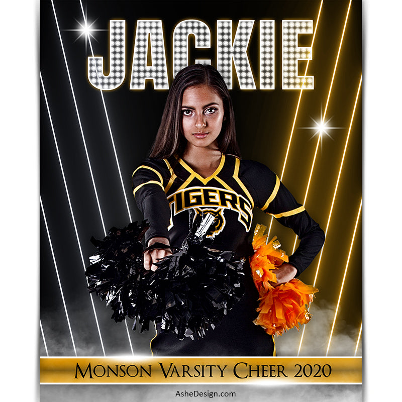 Cheer Photoshop Template, Digital Background, Cheer Template, cheer poster, senior banner, Sports Poster, Custom Banner, Cheer Backdrop, Cheer Banner, photoshop services, cheer mom