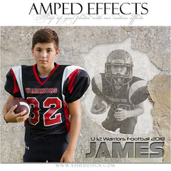 Amped Effects - Cracked Wall Multi-Sport Poster Template For Photoshop