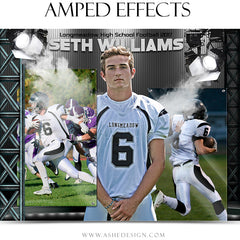 Amped Effects - Flashback Football Poster Template For Photoshop