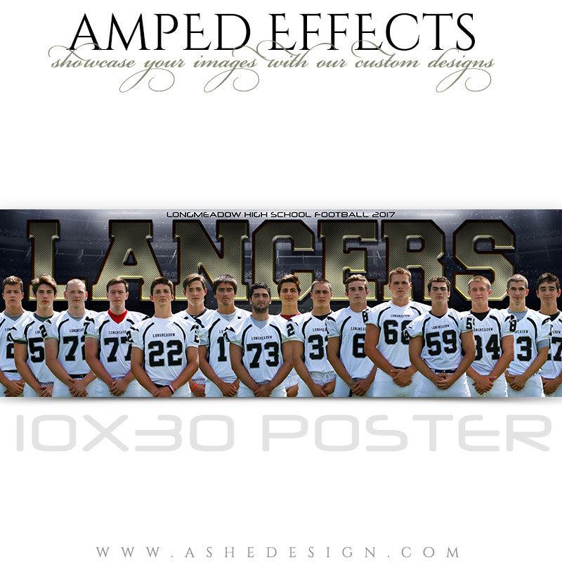 Amped Effects - 10x30 Poster - Heart of a Champion