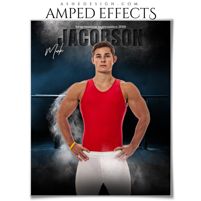 Ashe Design 16x20 Amped Effects - In The Shadows Gymnastics