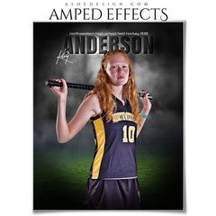 Amped Effects - In The Shadows Turf Multi-Sport Poster Template For Photoshop