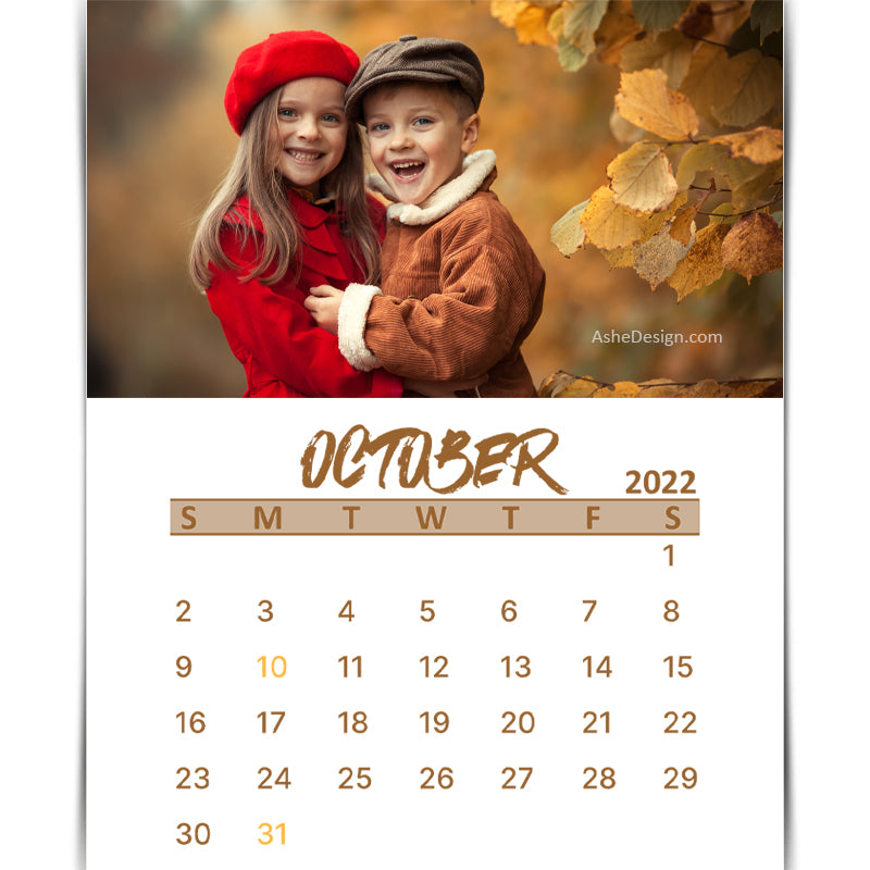 October 2022 Calendar Design