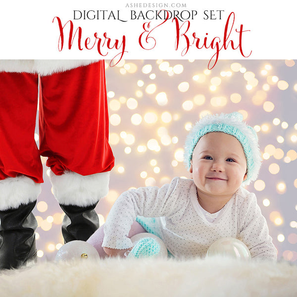 Digital Props 8x10 Backdrop Set - Merry and Bright