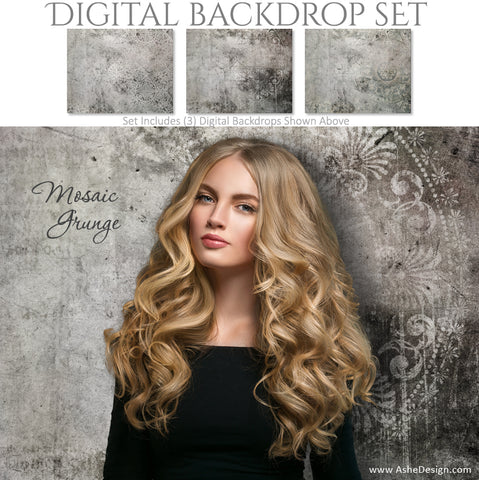 Ashe Design 16x20 Digital Backdrop Set - Mosaic Grunge AFTER