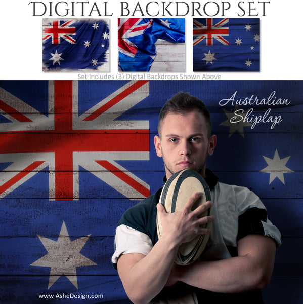 Ashe Design 16x20 Digital Backdrop Set - Australian Shiplap AFTER