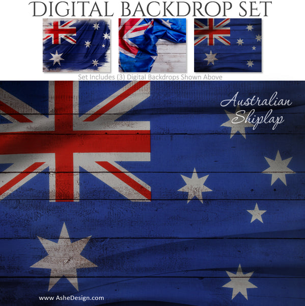 Ashe Design 16x20 Digital Backdrop Set - Australian Shiplap BEFORE