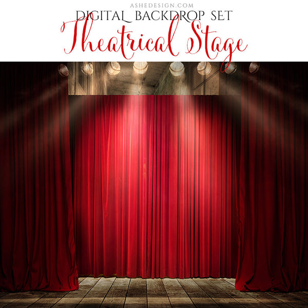 Digital Props 16x20 Backdrop Set - Theatrical Stage