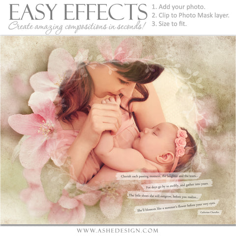 Ashe Design 16x20 Easy Effects - Apple Blossom