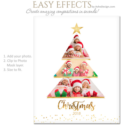 Ashe Design 16x20 Easy Effects - Christmas Tree