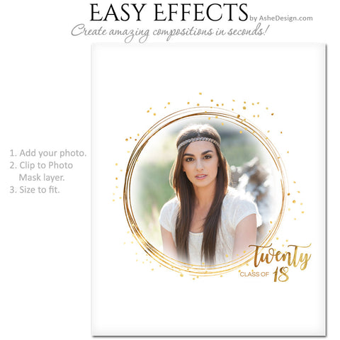 Easy Effects - Golden Glitter Grad