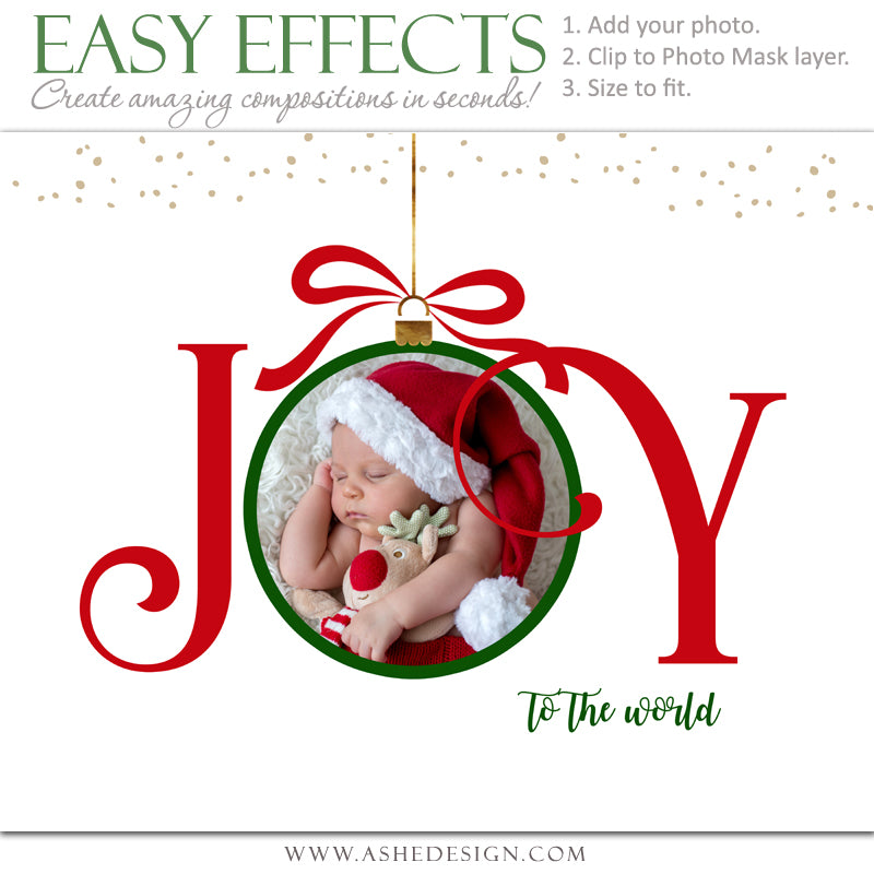 Ashe Design 16x20 Easy Effects - Joy To The World