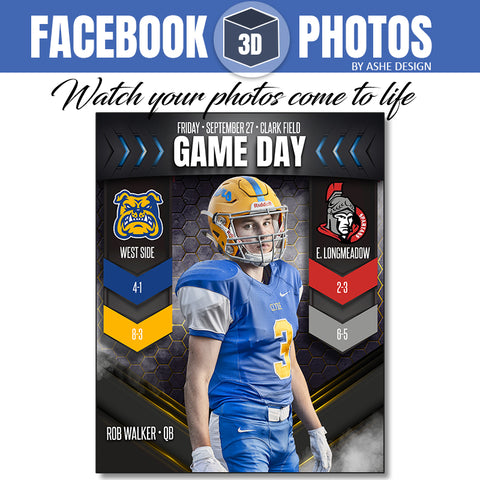 Facebook 3D Photo - Game Day Banners