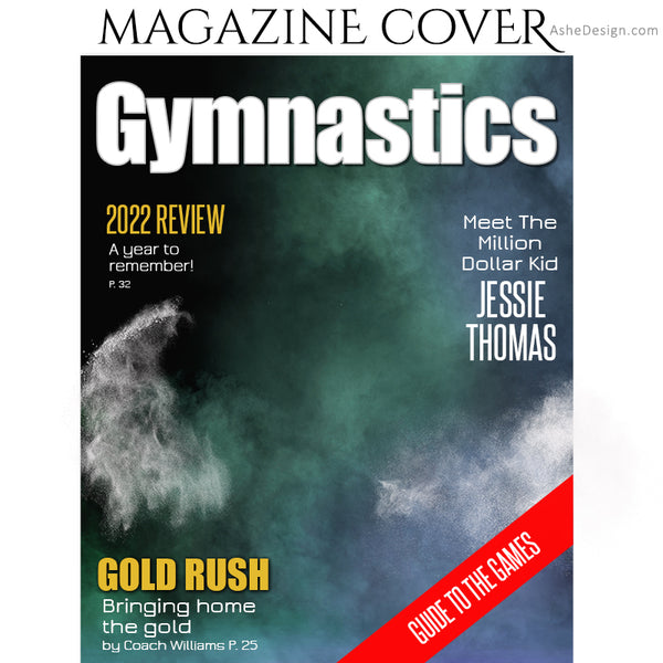 Sports Magazine Cover 8x10 - Gymnastics