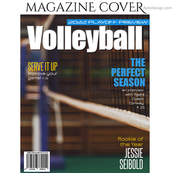 Sports Magazine Cover 8x10 - Volleyball