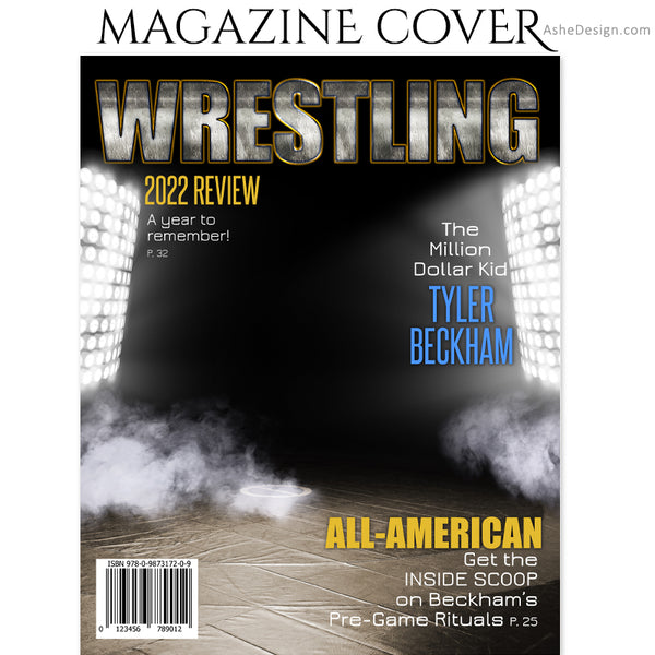 Sports Magazine Cover 8x10 - Wrestling