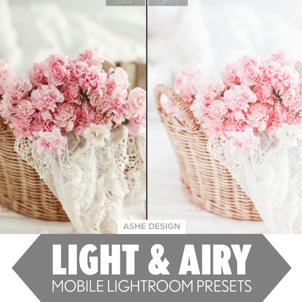 Mobile Lightroom Presets for Cell Phone Editing - Light & Airy