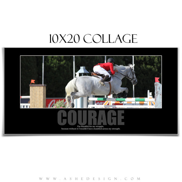 Motivational Collage Set (8x10,10x20,11x14) - Courage