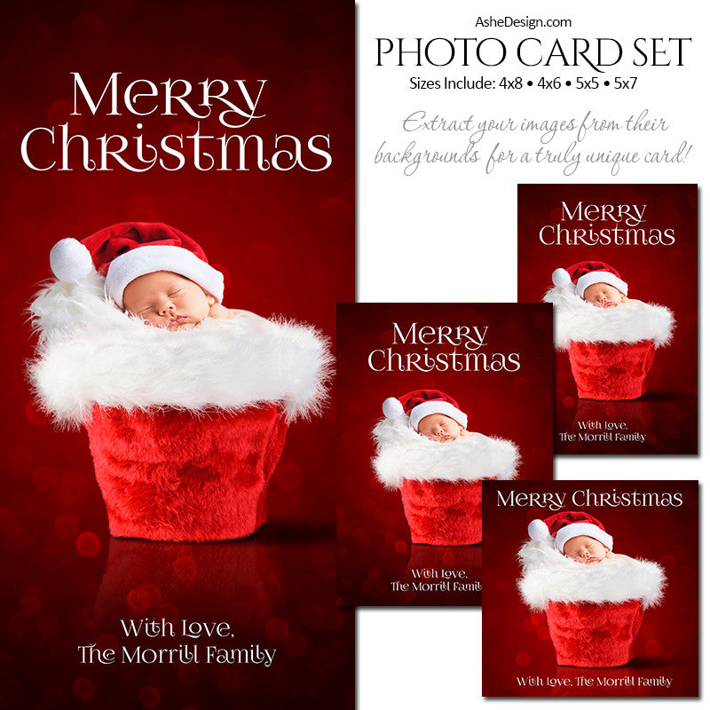 Christmas Photo Card Set - Santa Baby 2016