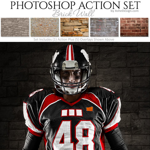 Photoshop Action - Overlays | Brick Wall