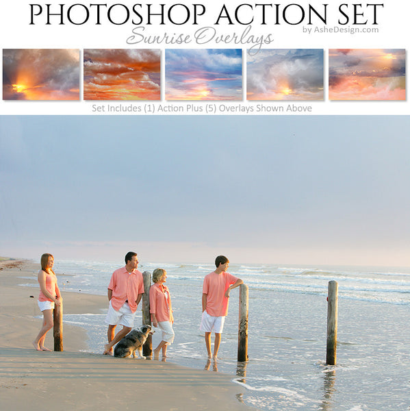 Photoshop Action | Cloud Overlays - Sunrise