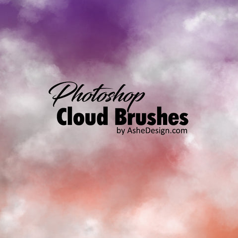 Designer Gems - Photoshop Brush Set - 2-Tone Clouds