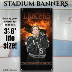Amped Sports Banner 3'x6' - Backdraft Hockey