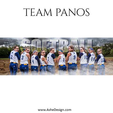 Ashe Design 30x10 Team Pano - Breaking Ground - Softball